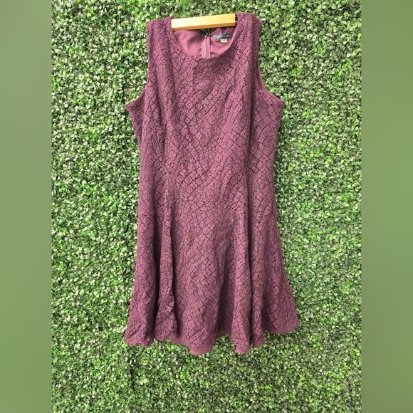 Tommy Hilfiger Dresses & Skirts - Tommy Hilfiger Purple Lace Dress - Size 16!